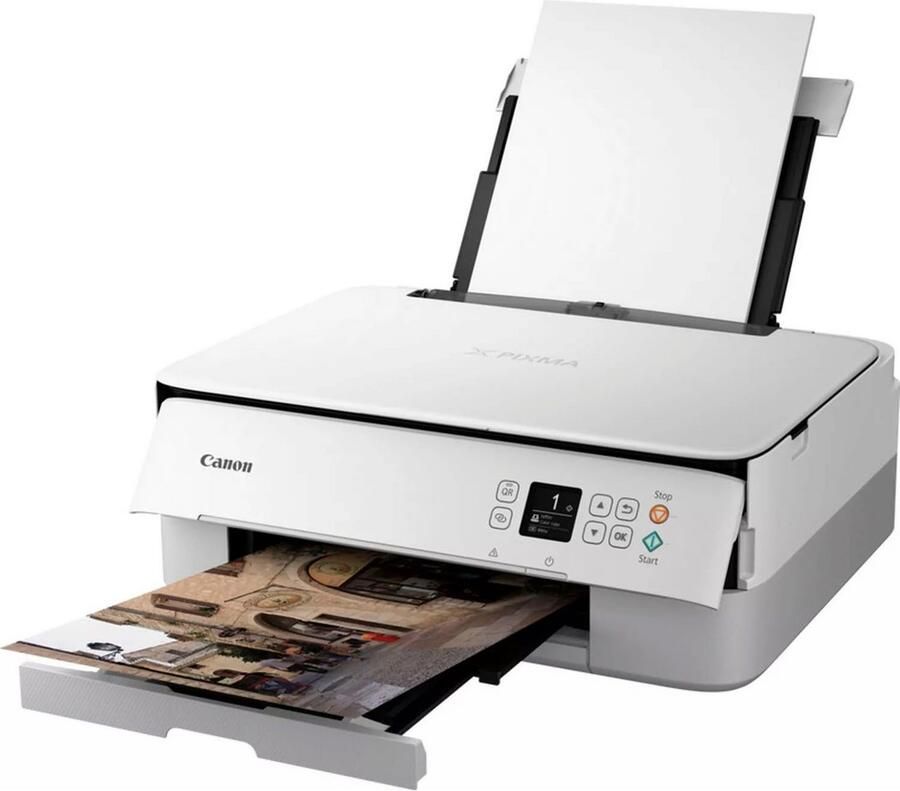 Canon All-in-oneprinter PIXMA TS5351i 3-in-1 inkjet-multifunctionele printer in wit - Foto 5