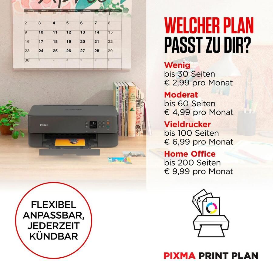 Canon All-in-oneprinter PIXMA TS5351i 3-in-1 inkjet-multifunctionele printer in wit - Foto 2
