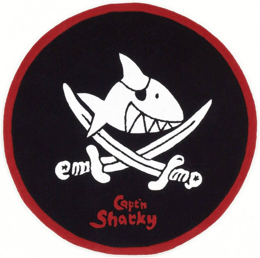 Capt`n Sharky Kindervloerkleed SH-2360-01 met de hand gesneden reliëfpatroon kinderkamer