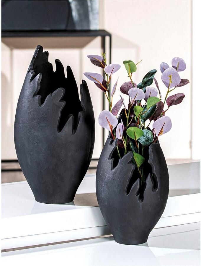 Casablanca by Gilde Siervaas Vulkano Flame van aluminium niet waterdicht met vilten glijders alleen voor decoratieve doeleinden geschikt (1 stuk)