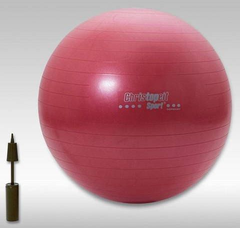 Christopeit fitness bal (65 cm) rood