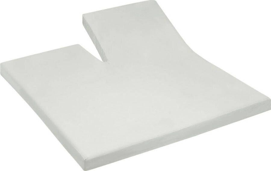 Cinderella Splittopper Hoeslaken Jersey Katoen Stretch Single Split ivoor 200x200 210cm