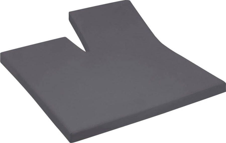 Cinderella Splittopper Hoeslaken Jersey Katoen Stretch Single Split anthracite 200x200 210cm