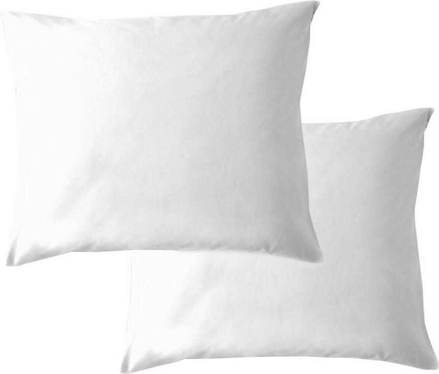 Cinderella Premium Molton Kussenslopen met rits 60x70 cm Wit set van 2 stuks