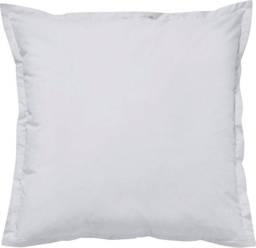 Cinderella Sundays Kussensloop Set van 2 Kussenslopen 100% Katoen-Satijn Met Rits 80x80 cm Lichtgrijs