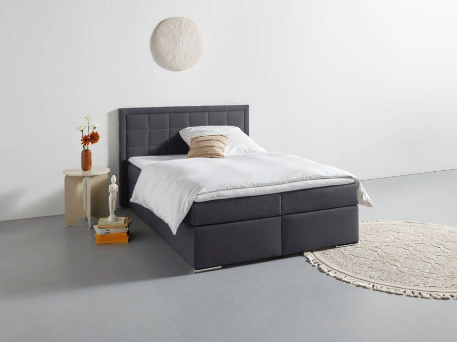 COLLECTION AB Boxspring Athena OTTOs Choice Topseller optioneel met bedkist inclusief topper bij uitvoering met matras in hardheden h2 h3 h4