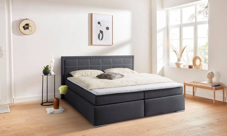 COLLECTION AB Boxspring Athena OTTOs Choice Topseller optioneel met bedkist inclusief topper bij uitvoering met matras in hardheden h2 h3 h4