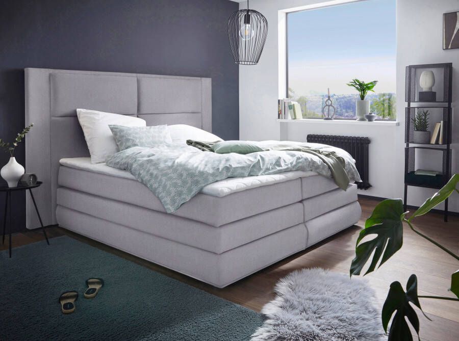 COLLECTION AB Boxspring Copenhagen inclusief bedkist topmatras naar keuze met ledverlichting