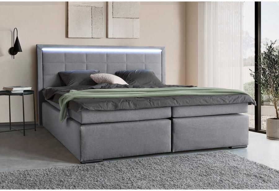 COLLECTION AB Boxspring 30 jaar jubileummodel Athena in h2 h3 & h4 naar keuze met ledstrip