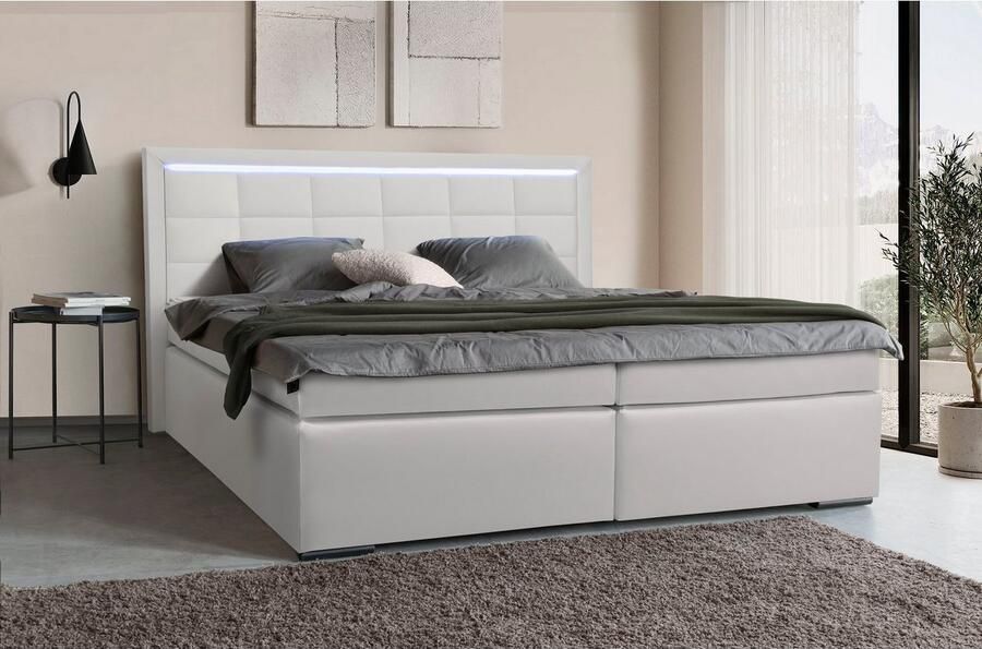 COLLECTION AB Boxspring 30 jaar jubileummodel Athena in h2 h3 & h4 naar keuze met ledstrip