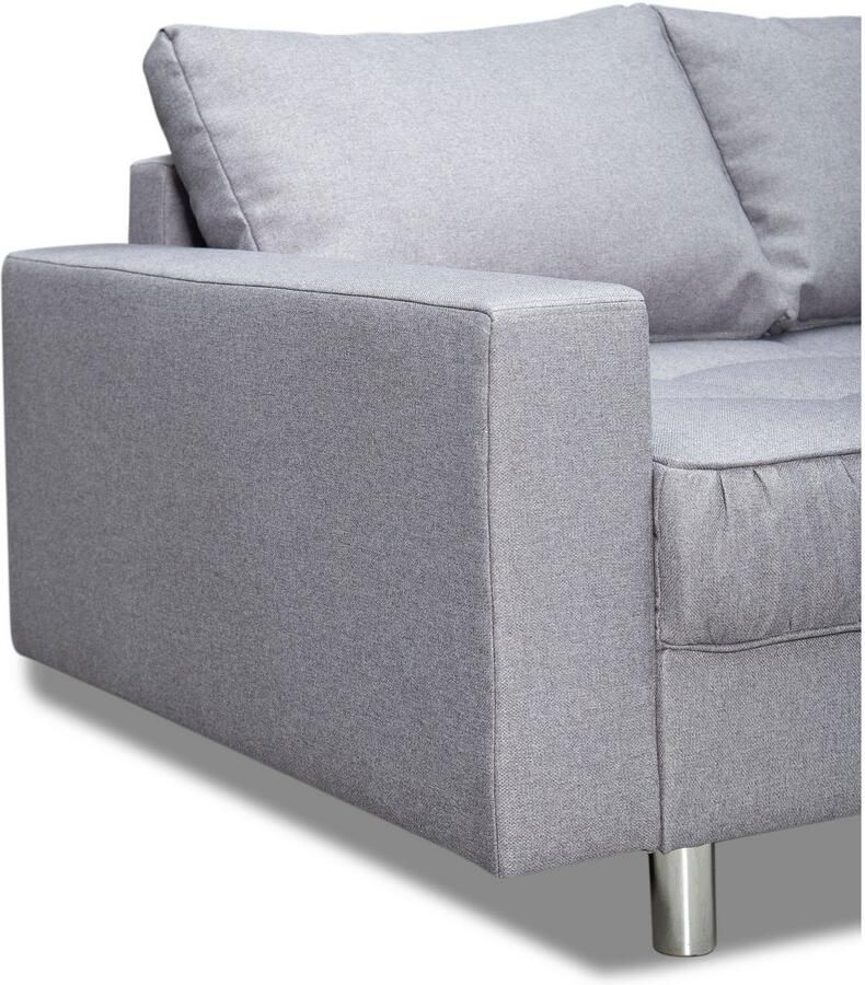 COLLECTION AB Hoekbank Cannes L-vorm met hocker inclusief slaapfunctie