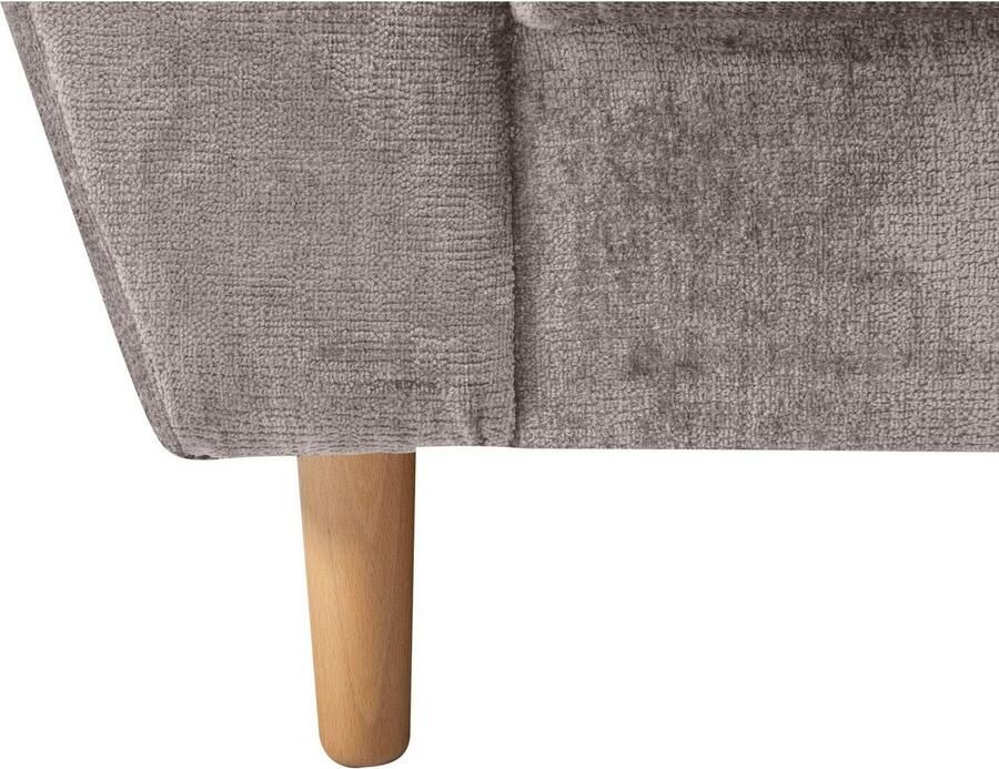 COLLECTION AB Hoekbank Reims L-vorm Ottoman kan aan beide zijden worden gemonteerd inclusief slaapbank functie en poef voetenbank