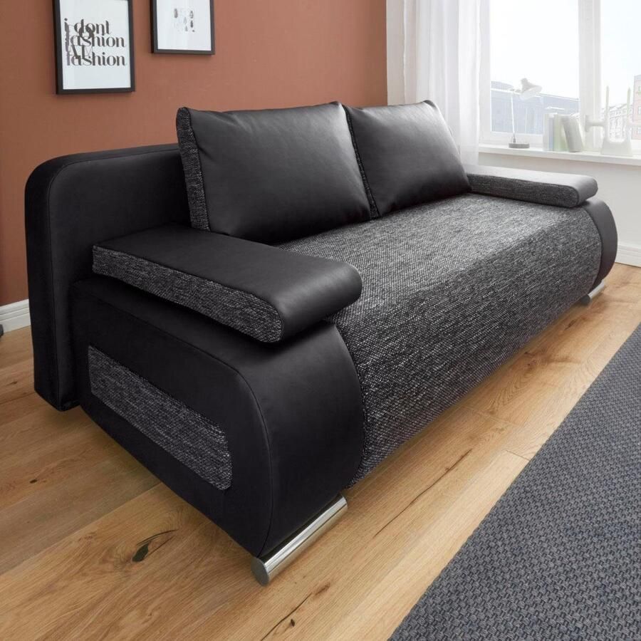 COLLECTION AB Slaapbank Moritz met slaapbank functie en bedbox comfortabele binnenvering