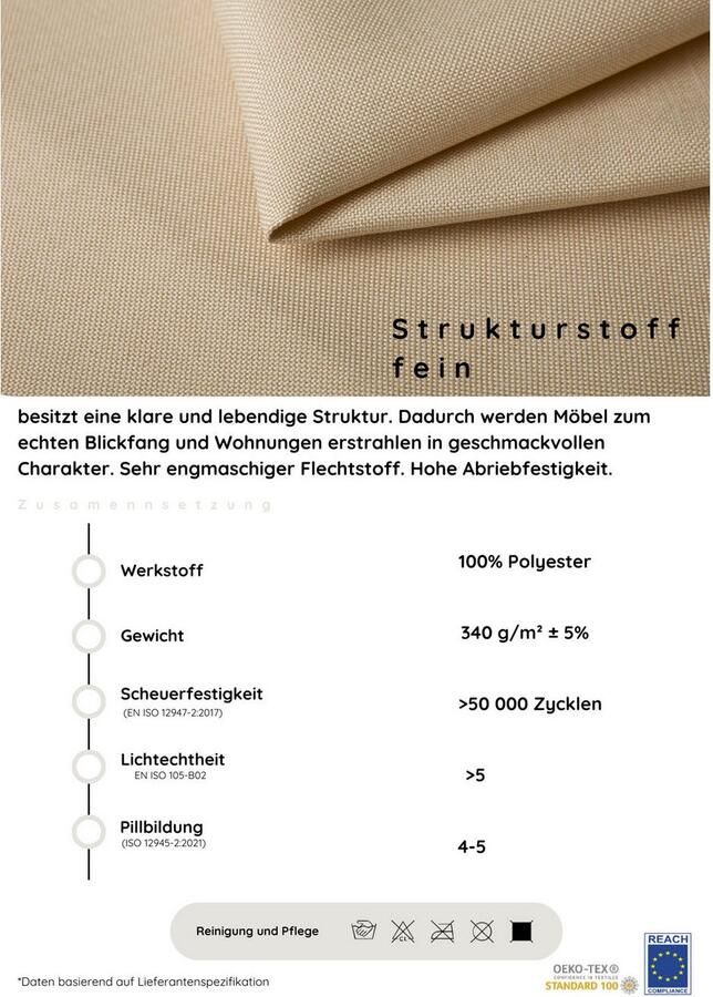 COLLECTION AB Hoekbank Rada L-vorm inclusief hocker slaapfunctie en binnenvering