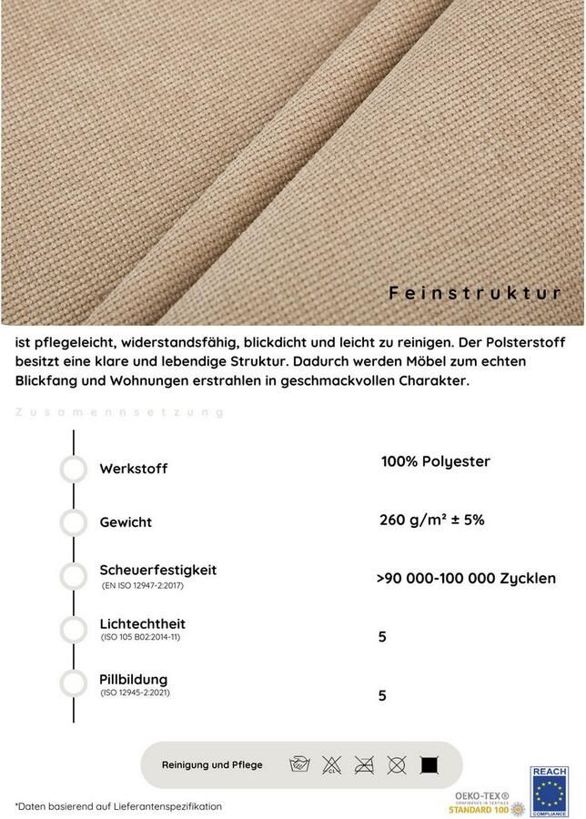 COLLECTION AB Hocker Josy B: 97 cm individueel te combineren vering