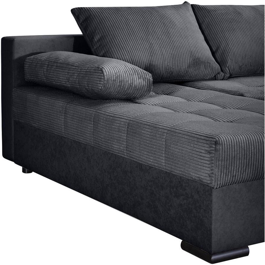 COLLECTION AB Zithoek Josy U-vorm B: 269 cm met bedfunctie & bedlade vering