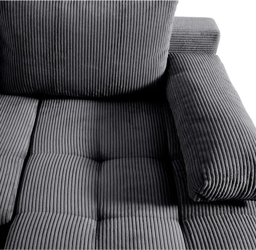 COLLECTION AB Zithoek Josy U-vorm B: 269 cm met bedfunctie & bedlade vering