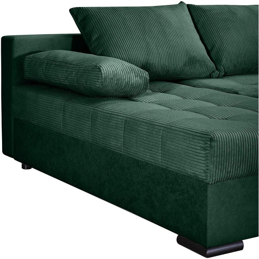 COLLECTION AB Zithoek Josy U-vorm B: 269 cm met bedfunctie & bedlade vering