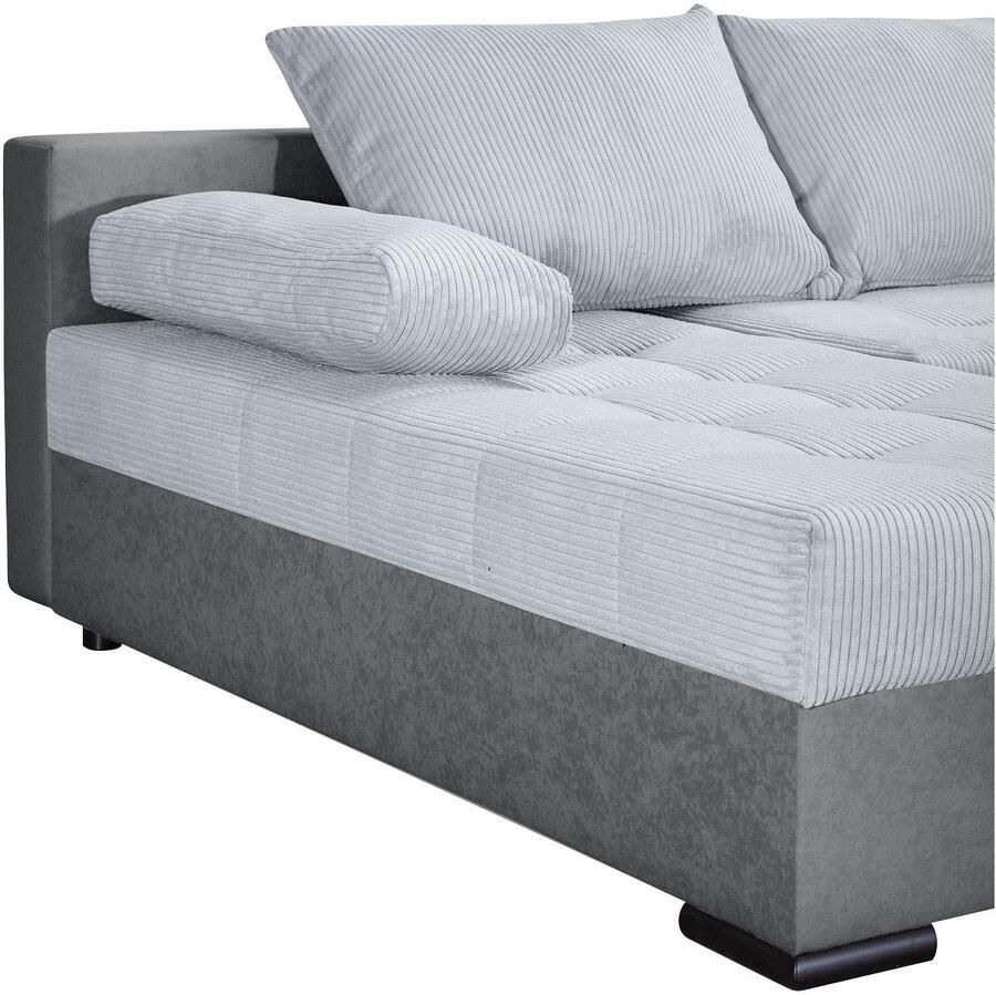 COLLECTION AB Zithoek Josy U-vorm B: 269 cm met bedfunctie & bedlade vering