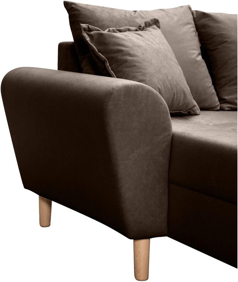 COLLECTION AB Zithoek Raisa U-vorm met vering kussens en stiksels in het zitgebied