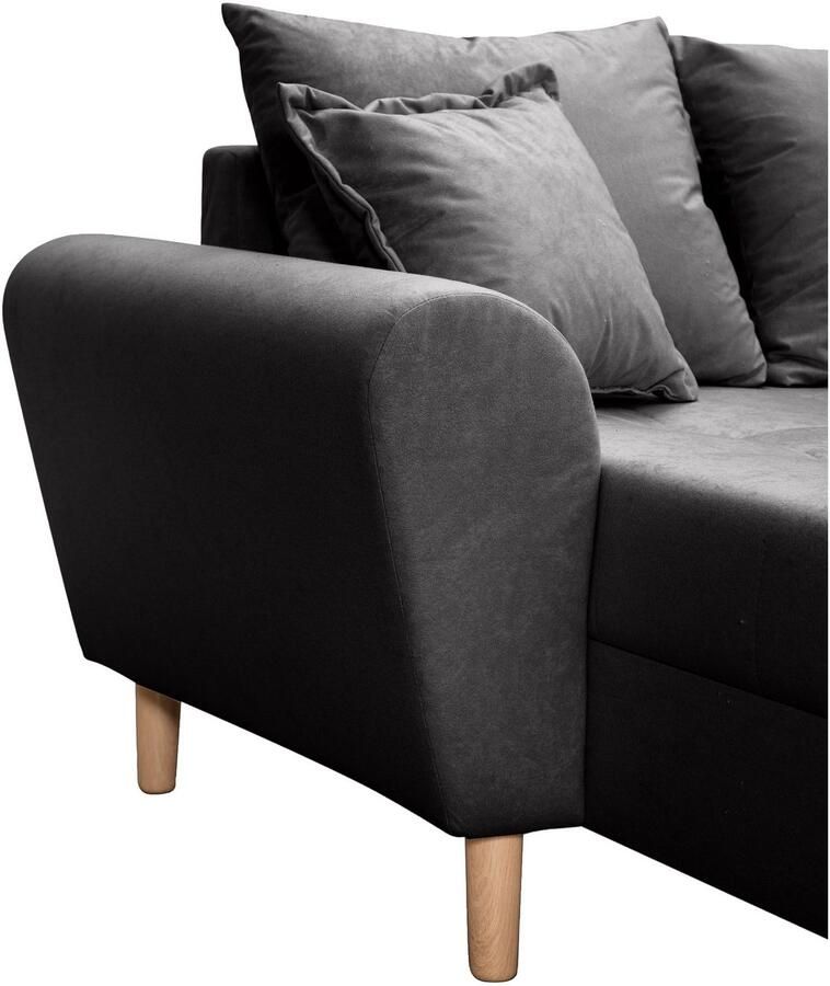 COLLECTION AB Zithoek Raisa U-vorm met vering kussens en stiksels in het zitgebied