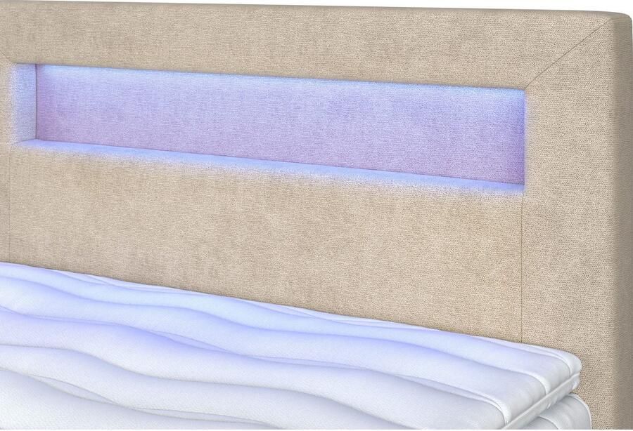 COTTA Boxspring Kelly uitgerust met led-licht incl. bedlade