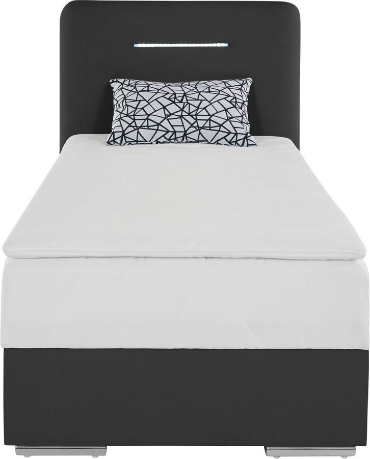 COTTA Boxspring Lighstar inclusief ledverlichting topmatras bedkist en sierkussen