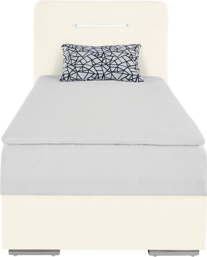 COTTA Boxspring Lighstar inclusief ledverlichting topmatras bedkist en sierkussen