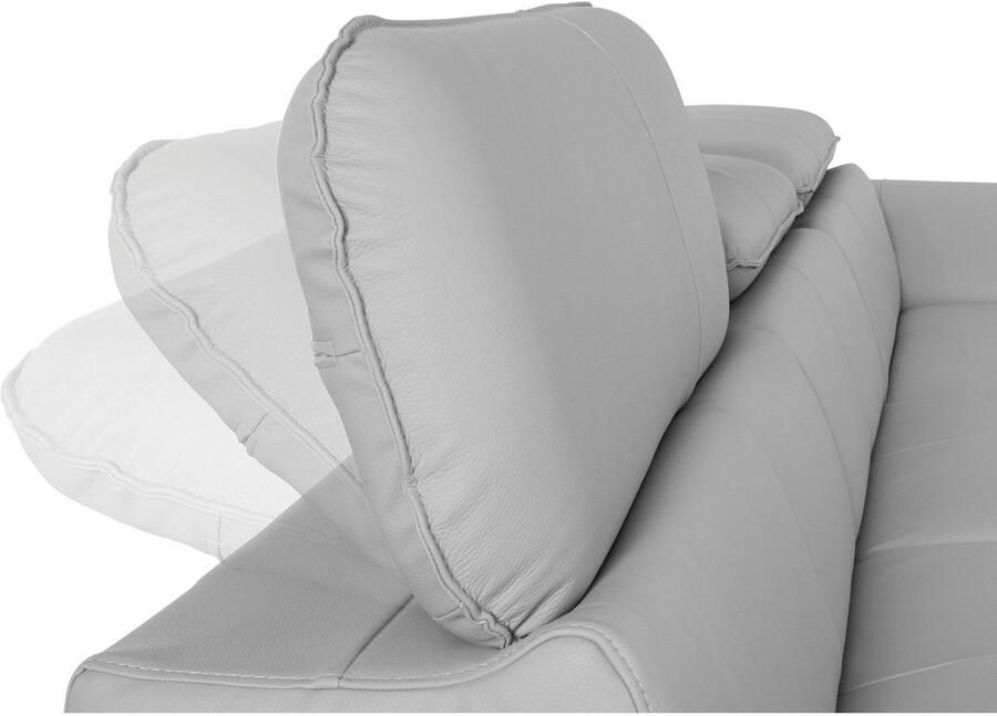 COTTA Hoekbank Driver L-vorm met verstelbaar hoofdeind naar keuze met slaapfunctie & bedkist