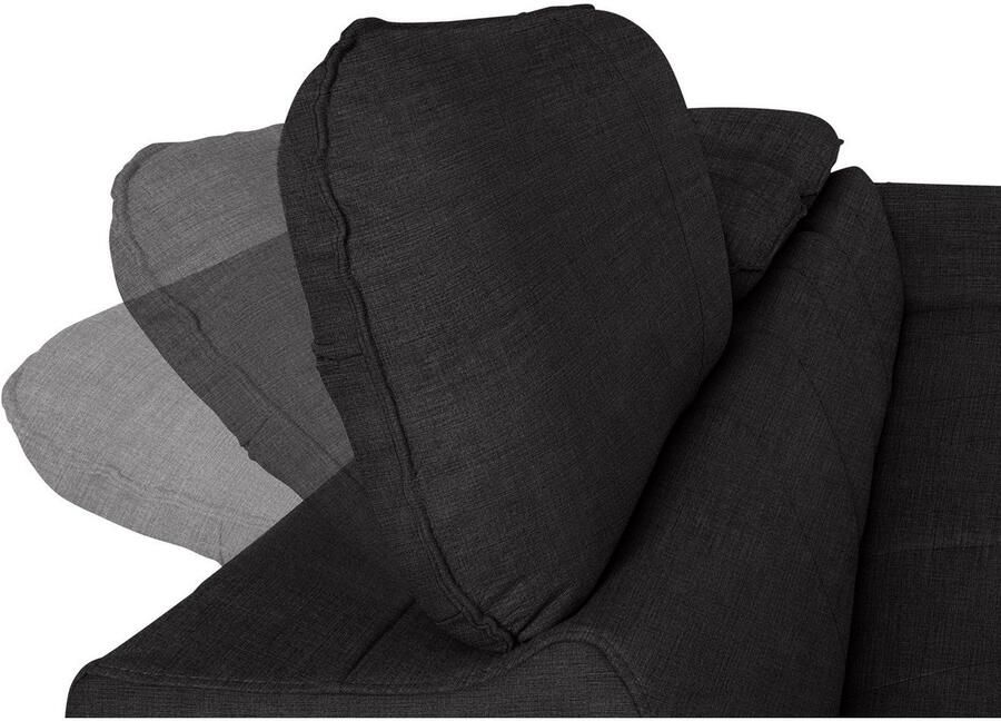 COTTA Hoekbank Driver L-vorm met verstelbaar hoofdeind naar keuze met slaapfunctie & bedkist