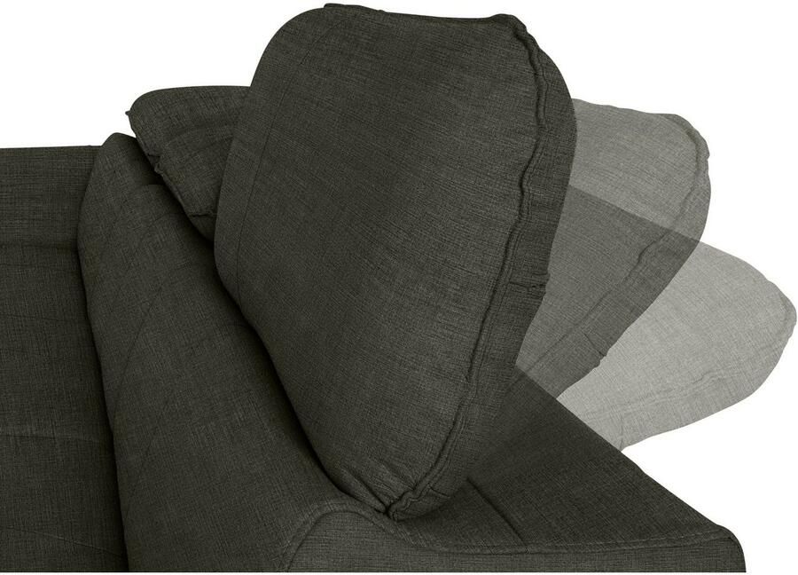 COTTA Hoekbank Driver L-vorm met verstelbaar hoofdeind naar keuze met slaapfunctie & bedkist