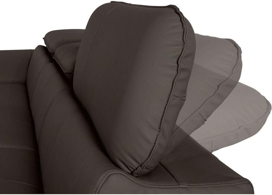 COTTA Hoekbank Driver L-vorm met verstelbaar hoofdeind naar keuze met slaapfunctie & bedkist