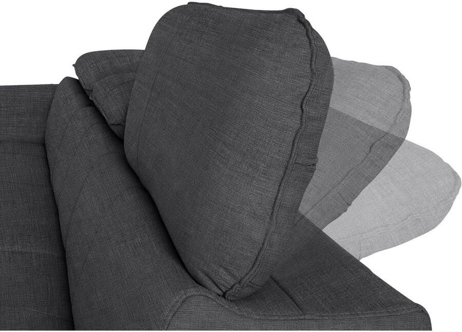 COTTA Hoekbank Driver L-vorm met verstelbaar hoofdeind naar keuze met slaapfunctie & bedkist