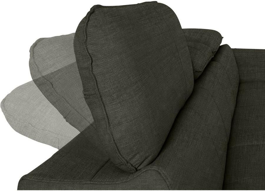 COTTA Hoekbank Driver L-vorm met verstelbaar hoofdeind naar keuze met slaapfunctie & bedkist