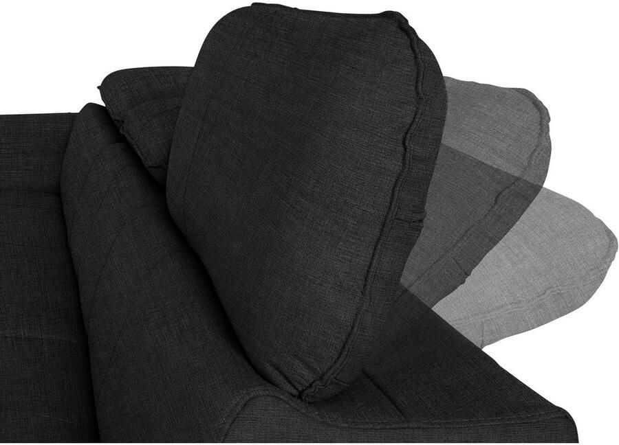 COTTA Hoekbank Driver L-vorm met verstelbaar hoofdeind naar keuze met slaapfunctie & bedkist