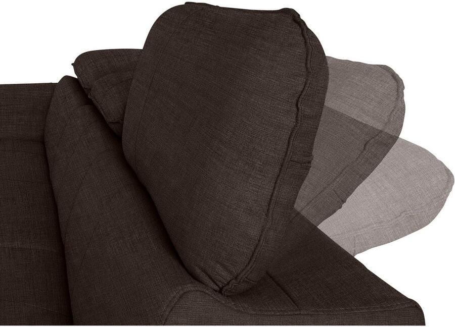 COTTA Hoekbank Driver L-vorm met verstelbaar hoofdeind naar keuze met slaapfunctie & bedkist