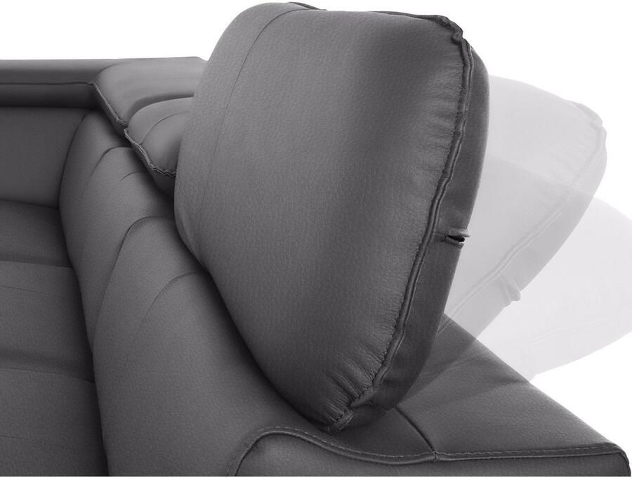 COTTA Hoekbank Driver L-vorm met verstelbaar hoofdeind naar keuze met slaapfunctie & bedkist