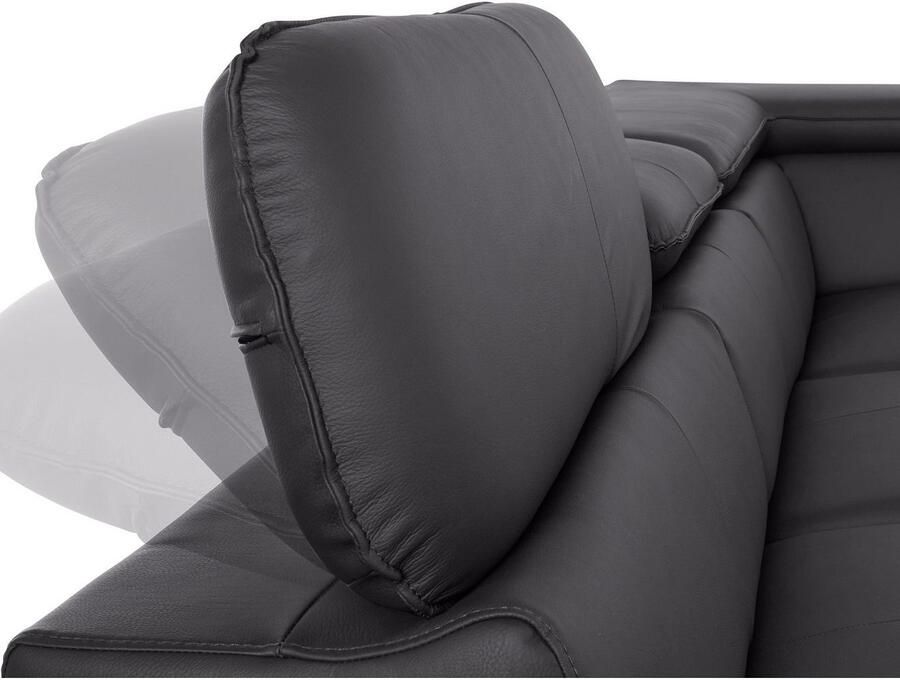 COTTA Hoekbank Driver L-vorm met verstelbaar hoofdeind naar keuze met slaapfunctie & bedkist