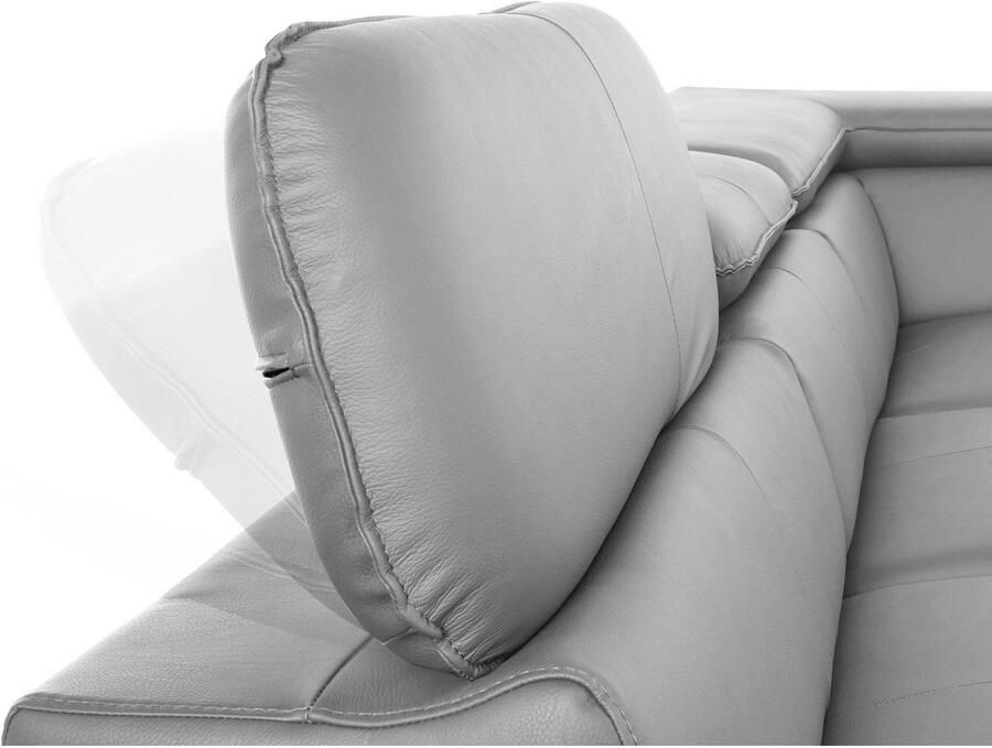 COTTA Hoekbank Driver L-vorm met verstelbaar hoofdeind naar keuze met slaapfunctie & bedkist