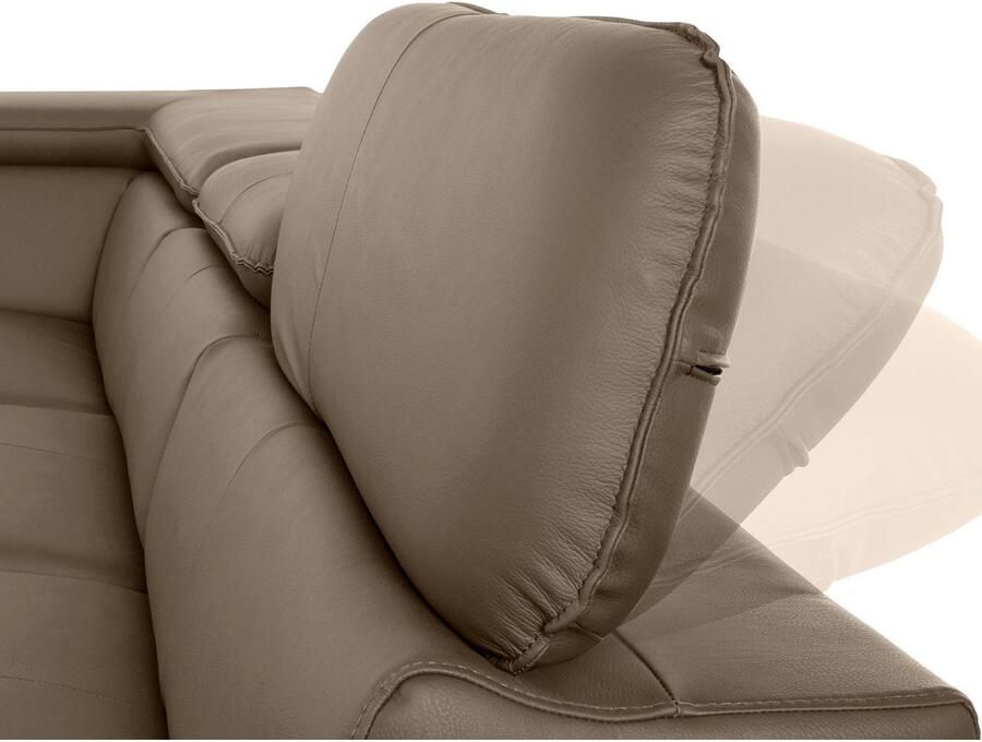 COTTA Hoekbank Driver L-vorm met verstelbaar hoofdeind naar keuze met slaapfunctie & bedkist