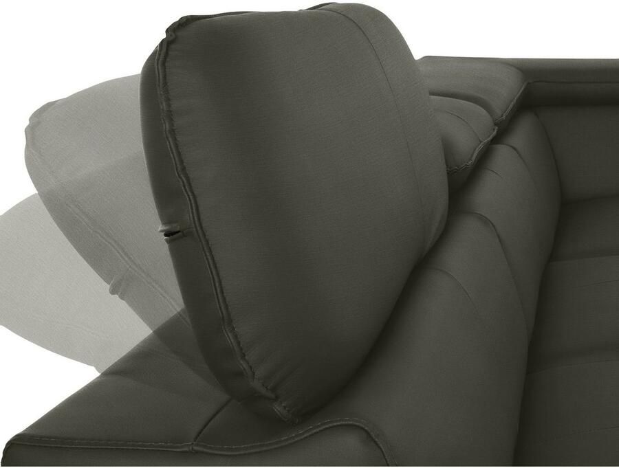 COTTA Hoekbank Driver L-vorm met verstelbaar hoofdeind naar keuze met slaapfunctie & bedkist