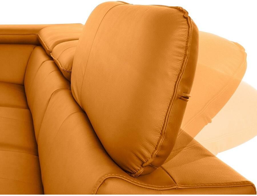 COTTA Hoekbank Driver L-vorm met verstelbaar hoofdeind naar keuze met slaapfunctie & bedkist