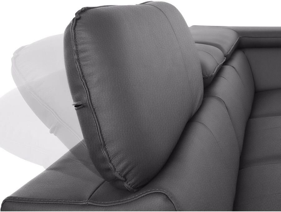 COTTA Hoekbank Driver L-vorm met verstelbaar hoofdeind naar keuze met slaapfunctie & bedkist