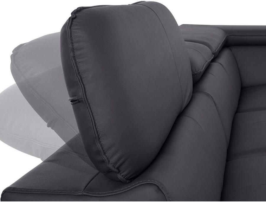 COTTA Hoekbank Driver L-vorm met verstelbaar hoofdeind naar keuze met slaapfunctie & bedkist