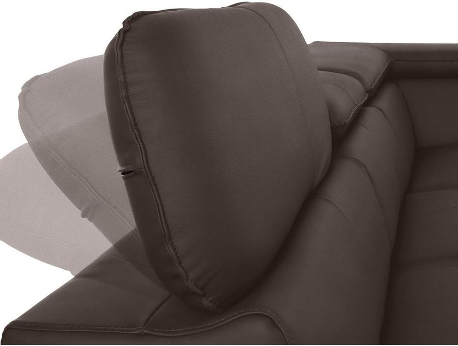 COTTA Hoekbank Driver L-vorm met verstelbaar hoofdeind naar keuze met slaapfunctie & bedkist