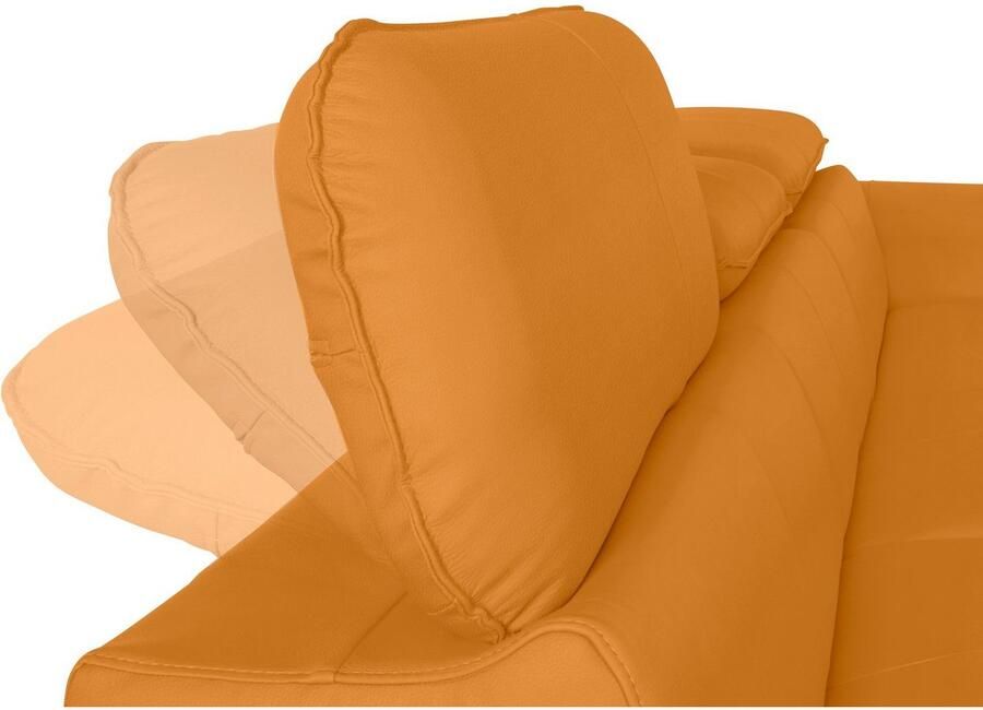 COTTA Hoekbank Driver L-vorm met verstelbaar hoofdeind naar keuze met slaapfunctie & bedkist