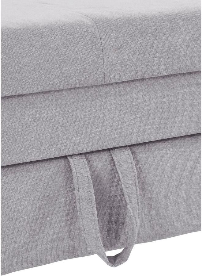 COTTA Hoekbank Mia L-vorm met 3 sierkussens keuze met bedfunctie bedlade verlichting & draadloze oplader