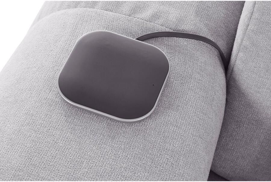 COTTA Hoekbank Mia L-vorm met 3 sierkussens keuze met bedfunctie bedlade verlichting & draadloze oplader