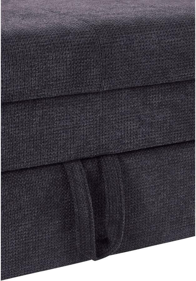 COTTA Hoekbank Mia L-vorm met 3 sierkussens keuze met bedfunctie bedlade verlichting & draadloze oplader