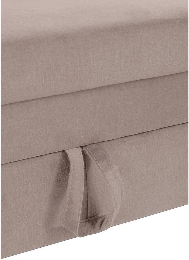 COTTA Hoekbank Morven L-vorm met hoofdeindeverstelling keuze met bedfunctie bedlade & draadloze oplader